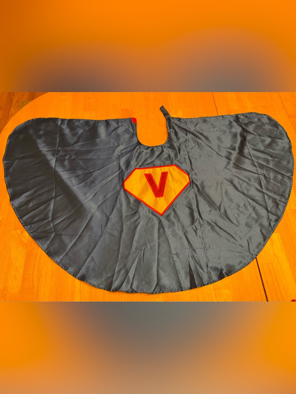 Chasing Fireflies Reversible Superhero Cape Initial V Kids Costume 🦸✨